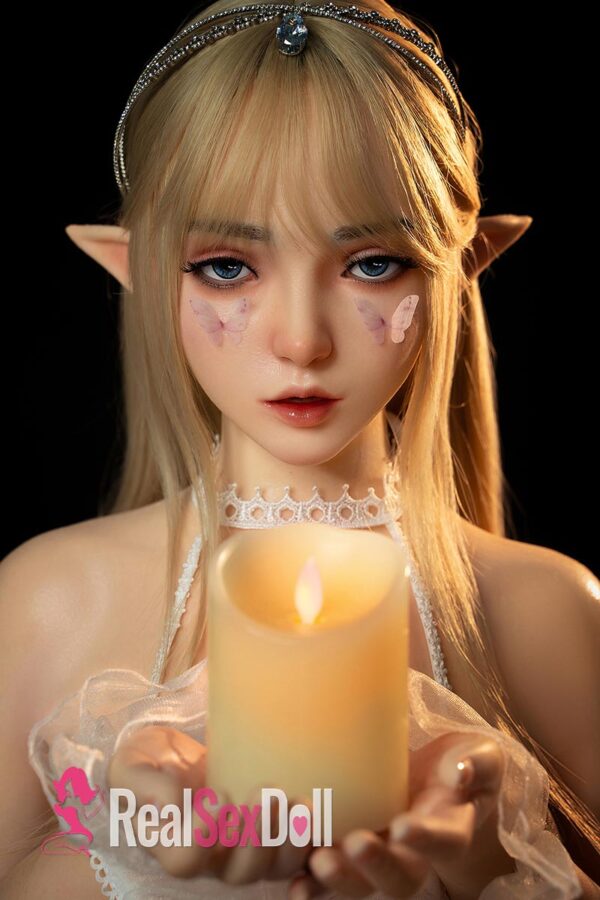 150cm (4ft11) Full Silicone EIf Sex Doll Jo with #M8 Movable jaw Head
