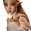 150cm (4ft11) Full Silicone EIf Sex Doll Jo with #M8 Movable jaw Head