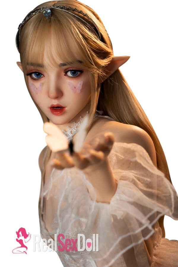 150cm (4ft11) Full Silicone EIf Sex Doll Jo with #M8 Movable jaw Head